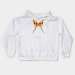 Moth - Malaysian Moon Moth, Actias Maenas Leto 2 Kids Hoodie